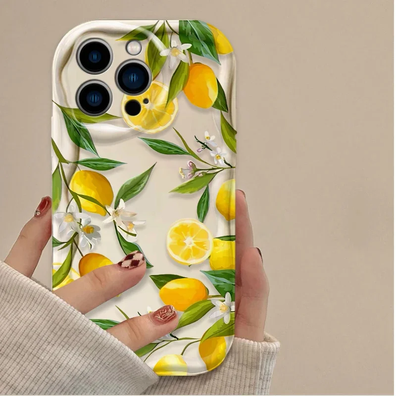Summer Fresh Fruit Lemon Print TP Phone Case Cover