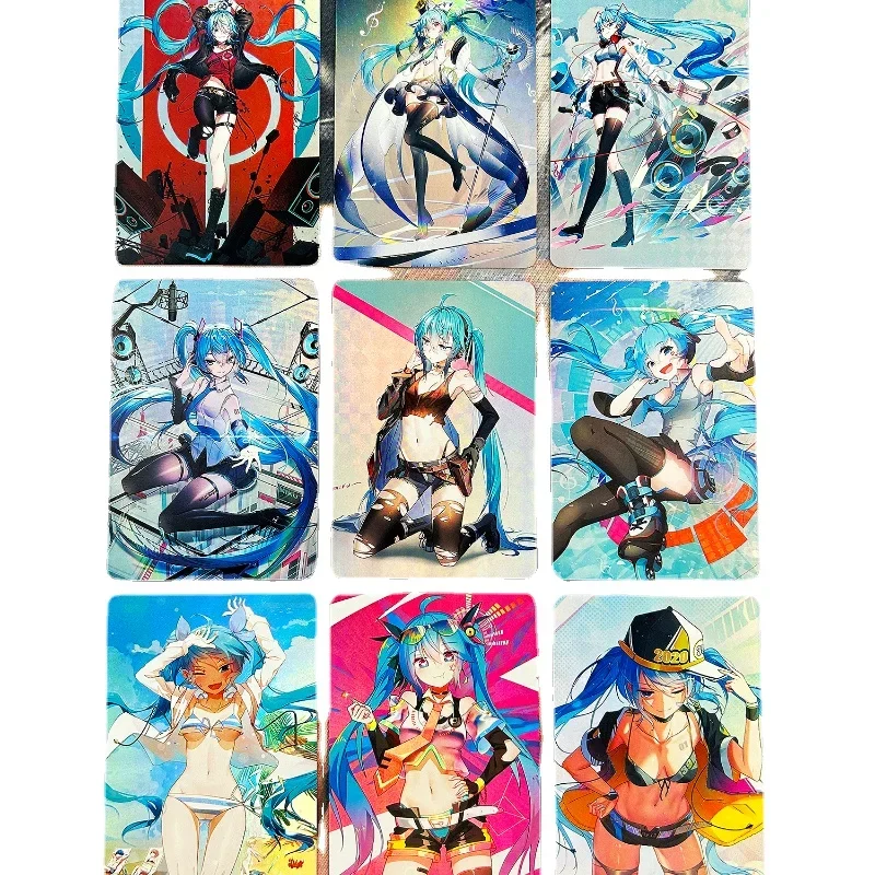 

DIY Homemade Flash Card Hatsune Miku Lovely Sexy Temptation Anime Game Peripheral Collection Christmas Present