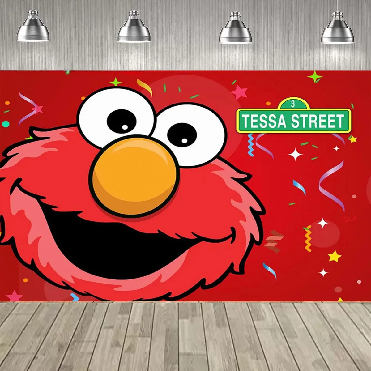 Cartoon Monster Keks Thema Geburtstag Party Dekorationen Hintergrund Kinder Geburtstag Party Liefert Dekor Fotografie Banner Geschenk – Detail 6