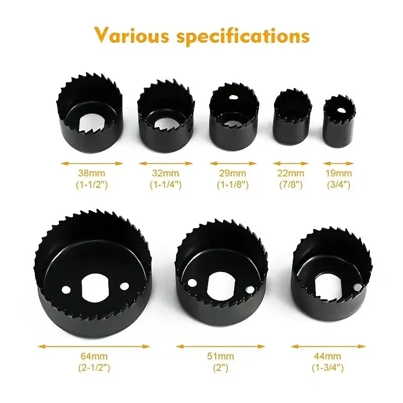 11Pcs Hole Saw Kit for Wood PVC and Plastic