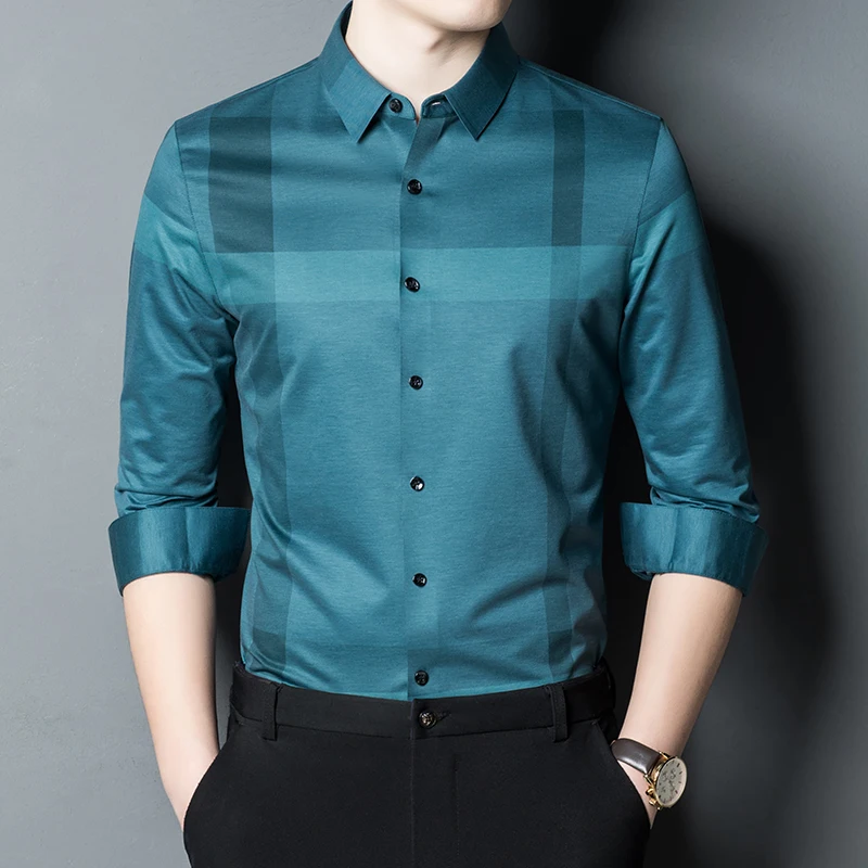 

Классическая роскошная женская рубашка с длинным рукавом, повседневная брендовая высококачественная мягкая удобная легкая в уходе высококачественная мужская рубашка