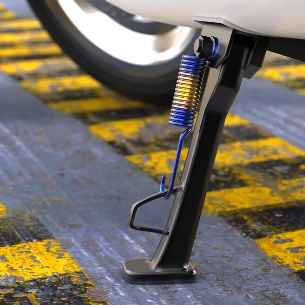 Motorcycle Scooter Universal Stainless Steel Side Stands Kickstand Spring Tripod Return Spring Motorcycle Accessories motorcycle kickstand scooter kickstand extender motorcycle kickstand extender
