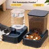 Alimentatore automatico per animali domestici da 1,2 l/1,5 l Set di erogatori per acqua per cani e gatti di grande capacità in plastica 3 colori 2 stili 1