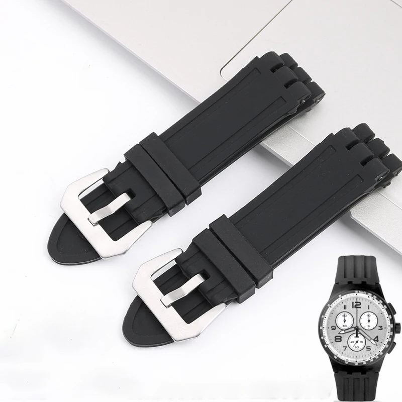 

Ремешок силиконовый для мужских часов, водонепроницаемый резиновый браслет для часов, 23 мм, YOS440 449 401 447