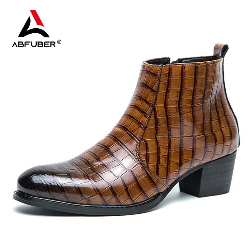 Men's KB670-13 High Top Side Zipper Leather Sneaker main image 1