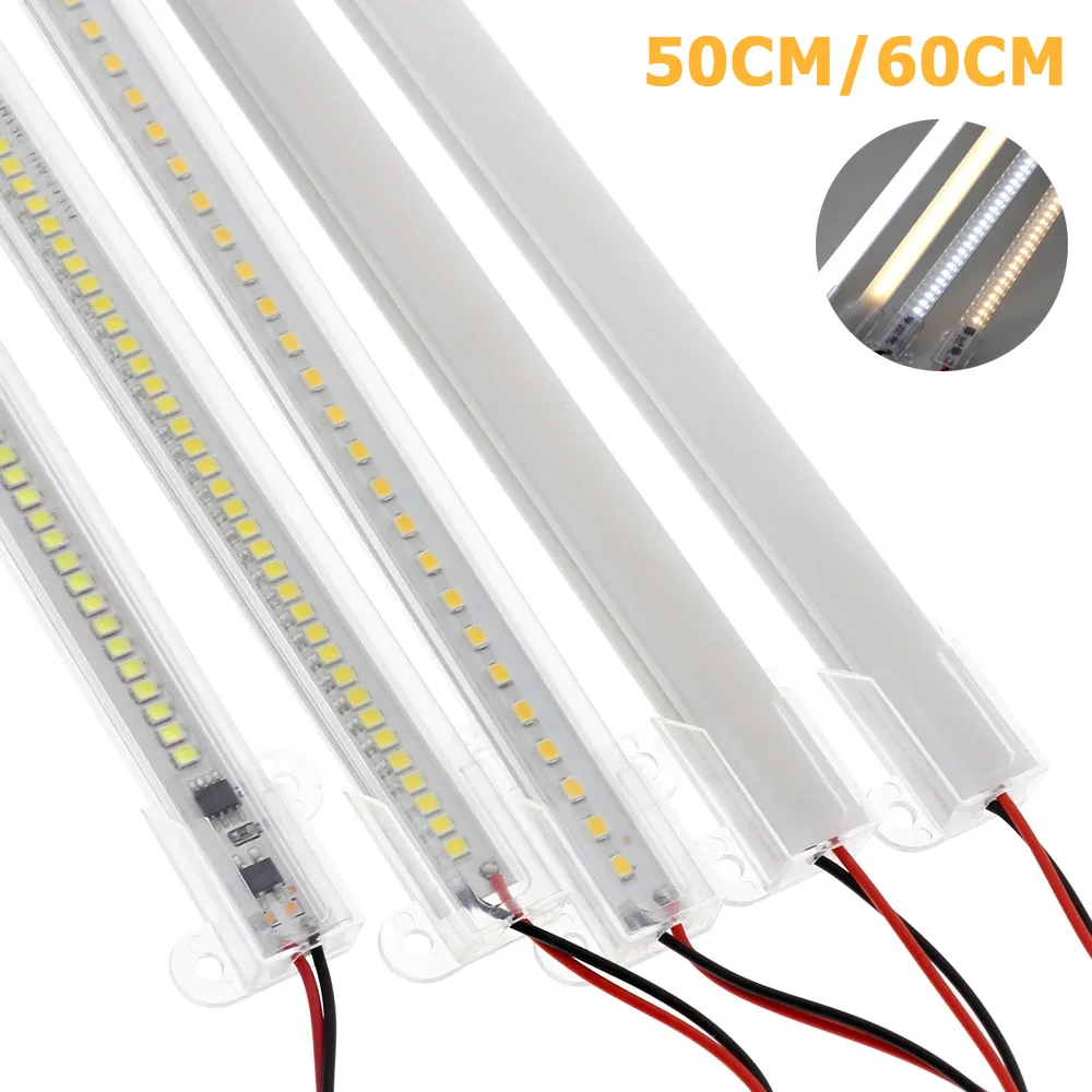 

7​W/8W LED Floodlight 50CM AC 220V 2835SMD LED Fluorescent Light 72LEDs LED Rigid Light Strip Warm/Neutral/Cool White Light