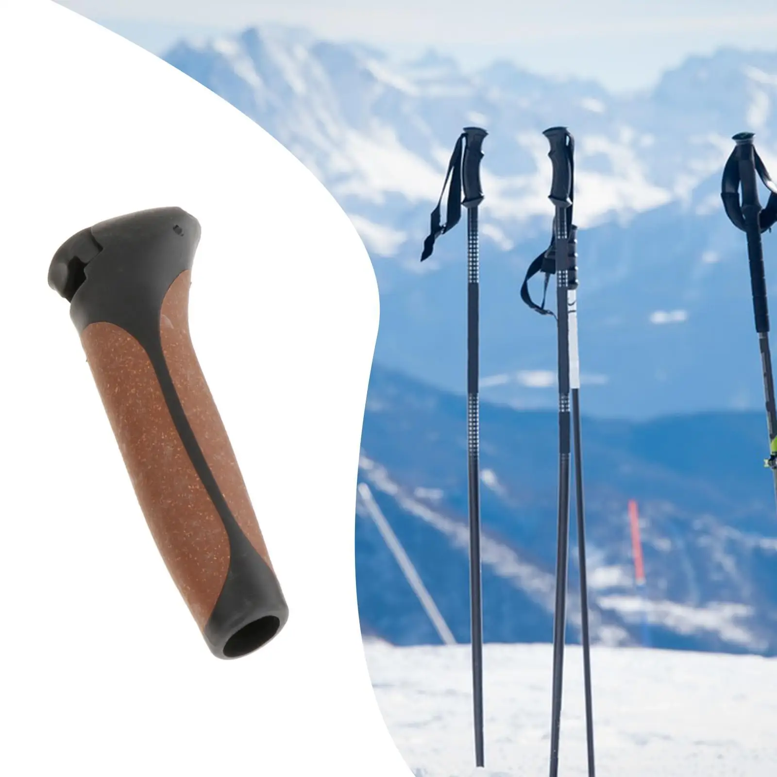 Outdoor Walking Trekking Poles Handle Grips Hiking Rod Replacement Hand Grip for Mountaineering Climbing Sporting Good 6