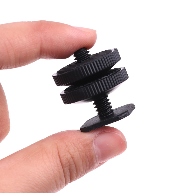 Description Picture 2 of itemTriple Hot Shoe Mount Adapter Dual Screws Bracket Stand Holder for DSLR Camera for LED Video Microphone Monitor Flash Light