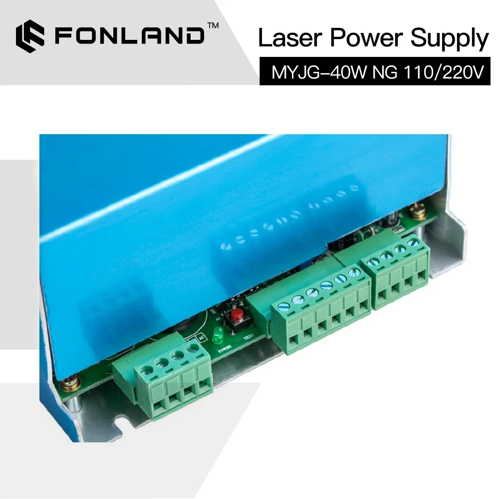 FONLAND 40W CO2 Laser Power Supply M40WT 110V 220V for CO2 Laser Engraving Cutting Machine Model A