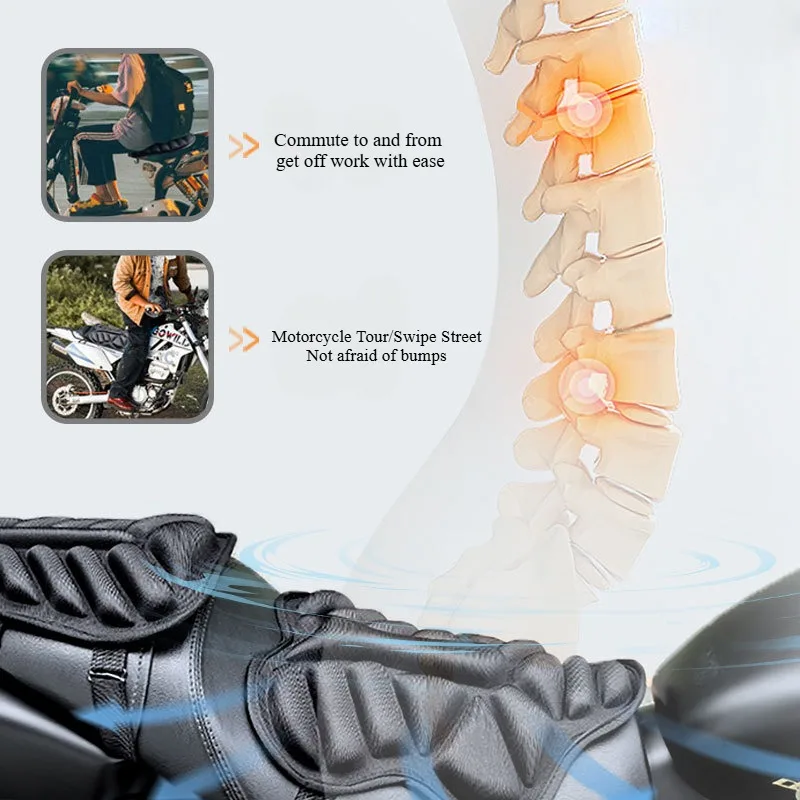 3D Motorcycle Seat Cover Universal Breathable Shock Absorbing Gel Cushion For Motorcycles Electric Bike