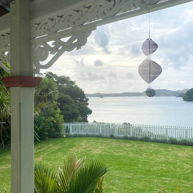 Északi Geometriai 3D -S Flip Szélhámok Kerti Park Tengerparti Ablak Nagy Fa Lógó Forgó Szélskessző Kültéri Függő Dekoráció - Image 2