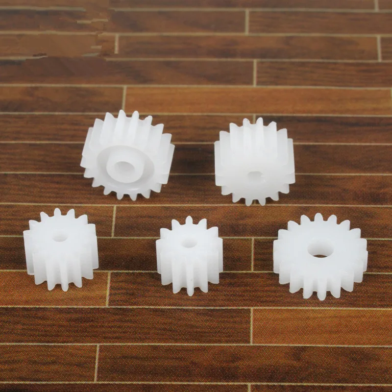 10pcs 18-3A Plastic Motor Shaft Gear Sets 8-18 Tooth 1-3mm Hole Diameter DIY Helicopter Robot Toys
