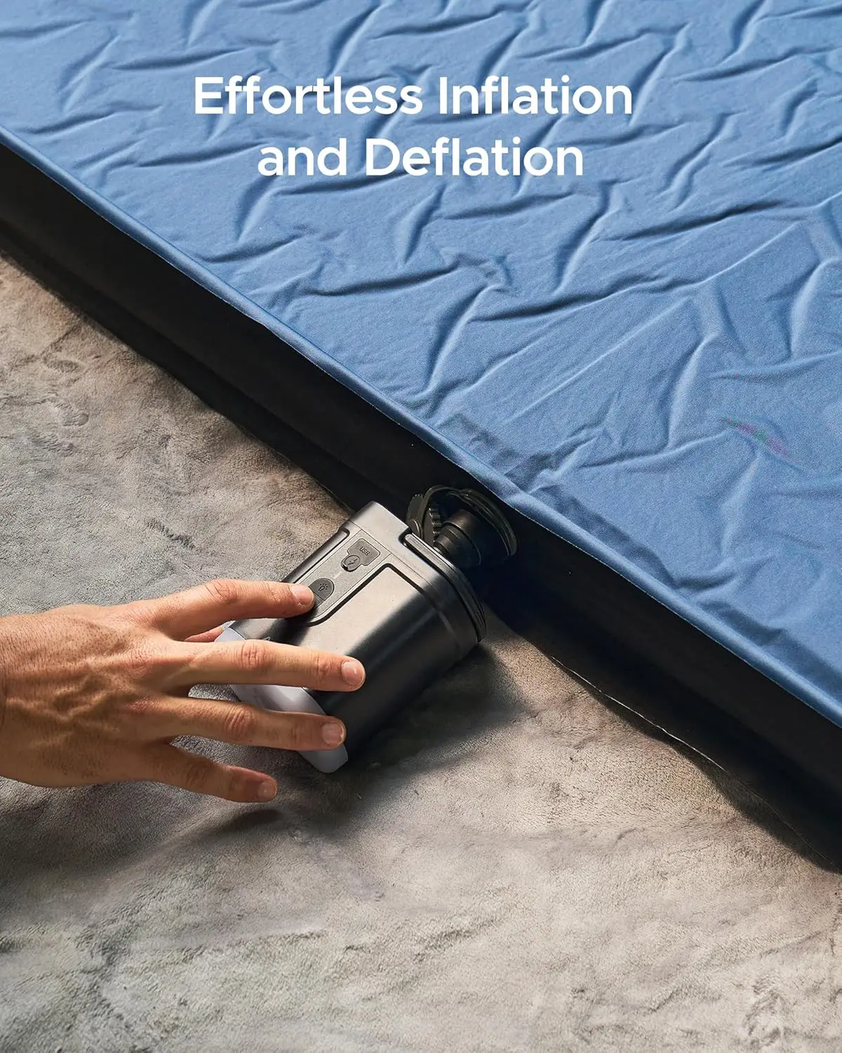 4'' Thick Self Inflating Sleeping Pad with Solid Foam, Innovative Y-Shaped Telescopic Structures