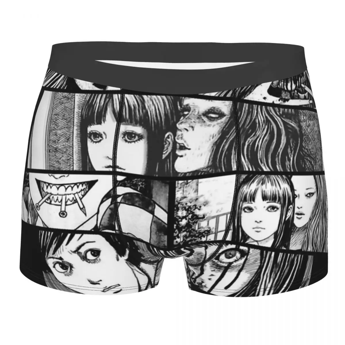 

Коллекция Junji Ito, комбинированные трусы Junji Ito из мультфильма «ужасы», трусы для записи комиксов, дышащие трусы, мужское нижнее белье, сексуальные шорты, боксеры