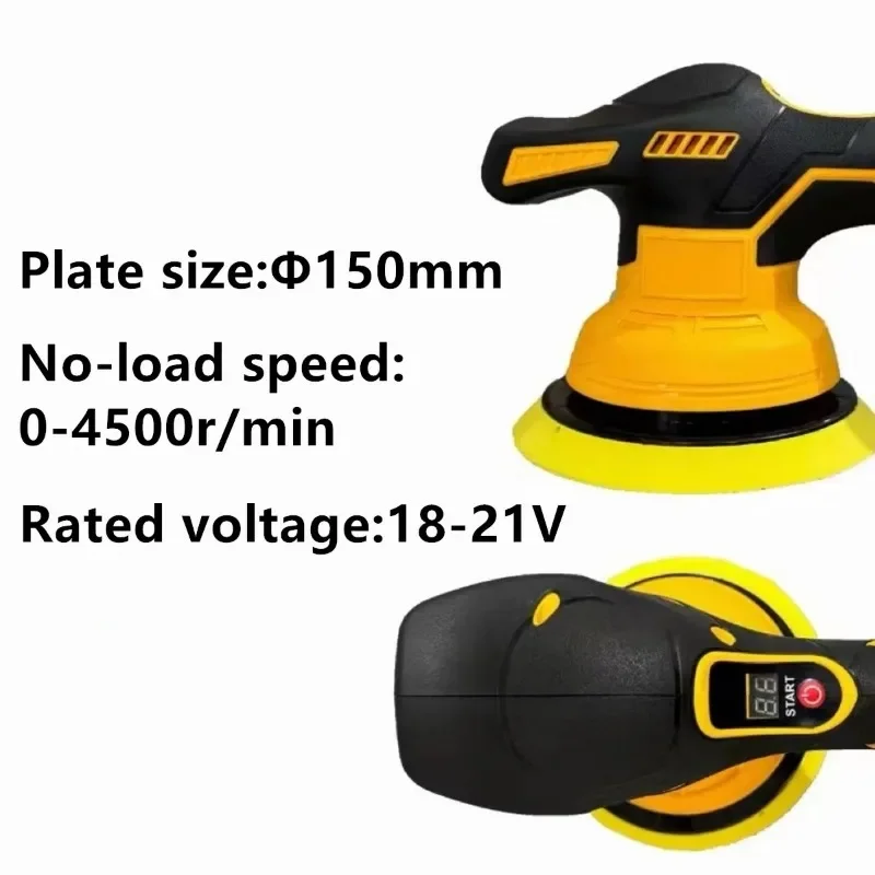 Fit for DeWALT 20V Battery Electric Car Polisher 8 Gears Cordless Auto Polishing Machine Waxing Sanding Sealing Power Tools 4