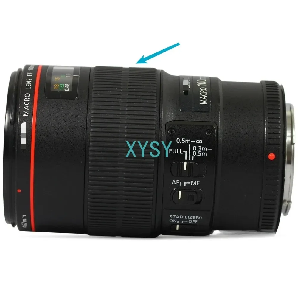 1개 신제품 100mm F2.8 렌즈 줌 포커스 그립 고무 링 캐논 EF 100mm F/2.8L IS USM 카메라 수리 부품