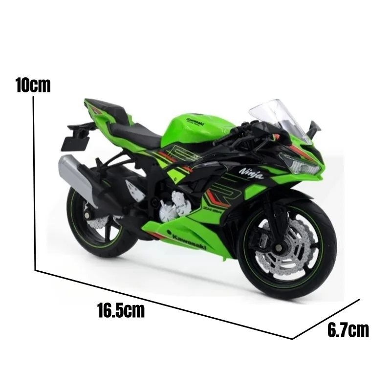 1/12 Kawasaki Ninja ZX-6R Motorcycle Toy 1:12 RMZ City Diecast Model Super Sport Miniature Collection Gift For Boy Children Kid 3