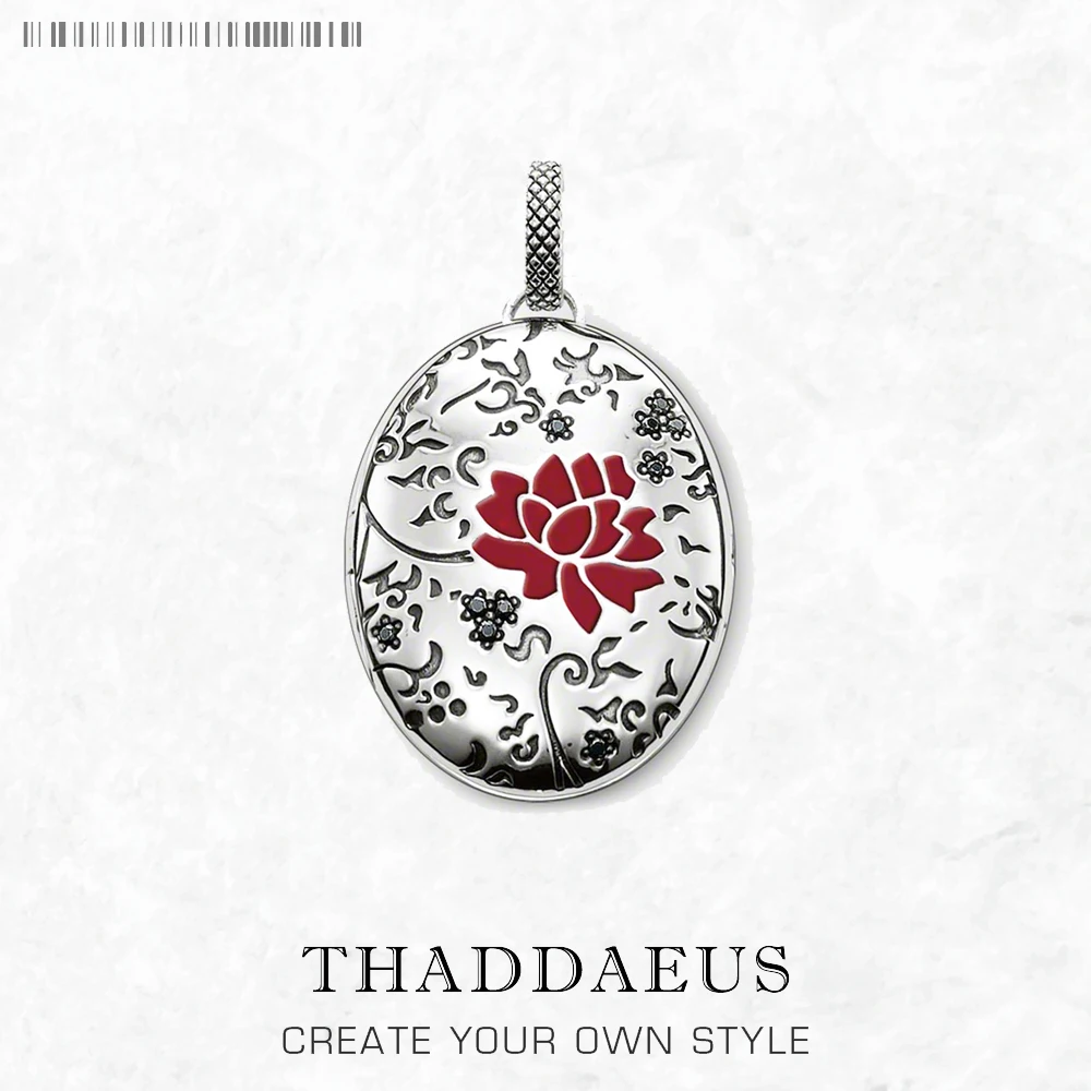 Pendant Red Rose Locket Summer Fine Jewelry Europe 925 Sterling Silver Romanitc Gift For Women pendant necklace,silver necklace,silver pendant