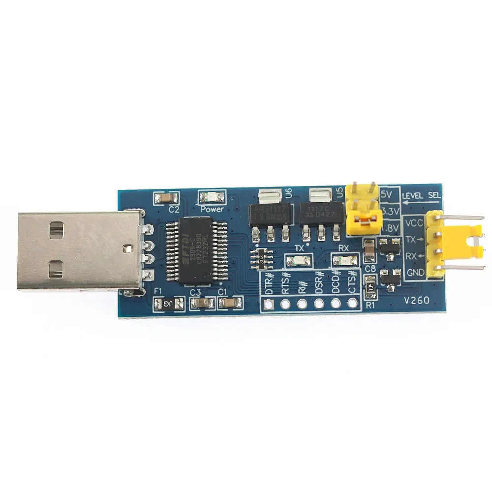 FT232RL USB To TTL Converter Module 3.3V/5V Level Shifter FT232RL Download Programming Cable Serial Port Module