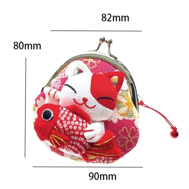 Coin Purse Key Case Lucky Cat Ins Popular Lovely Cute Multi-color Pocket Cloth Handbag Cartoon Mini Hasp Key Holder key case,coin purse