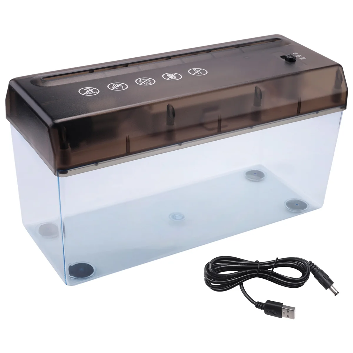 Description Picture 3 of itemUSB Electric Dual Purpose Paper Shredder Desktop Mini Financial Bill A4 Paper Shredder Paper Cutter For Home Office