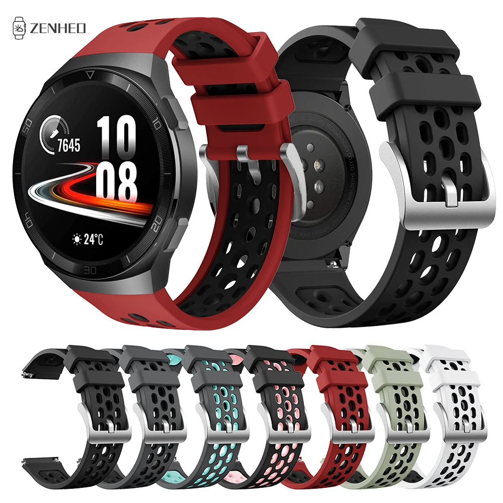 22Mm Silikonowy Pasek Do Zegarka Huawei Gt2E Gt 2E Smart Watch Band Oryginalny Styl