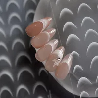 Elegant White French Gradient Nail Art Stickers High Quality Basic Version Adhesive Decal Art Idea Decoration Accessories T-4403 2