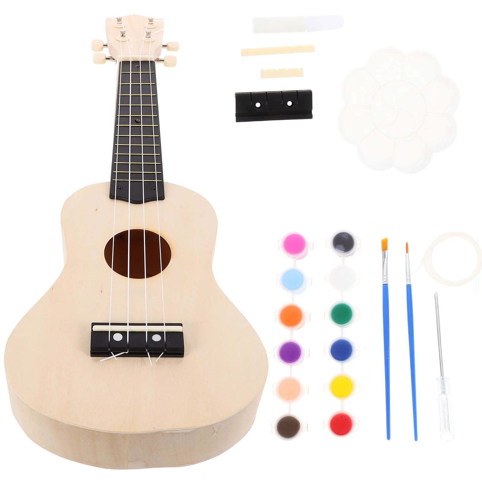 

Inch Percussion Instrument Ukulele Fun And Simple Hawaii Guitar Handmade Kit