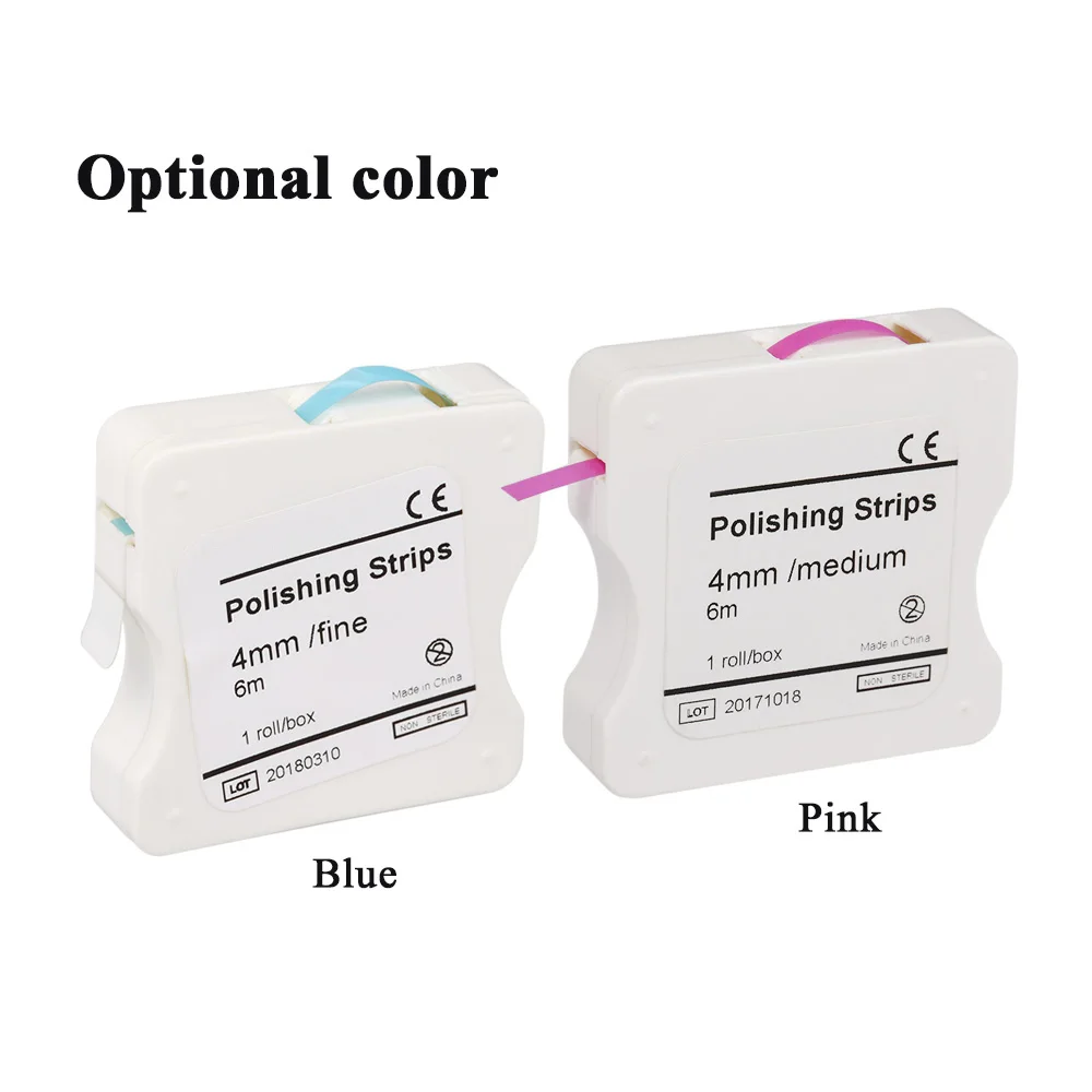 1Roll/Box Dental Polishing Strip 4mm Tooth Interdental Resin Surface Grinding Whitening Sanding Dentist Material Tools