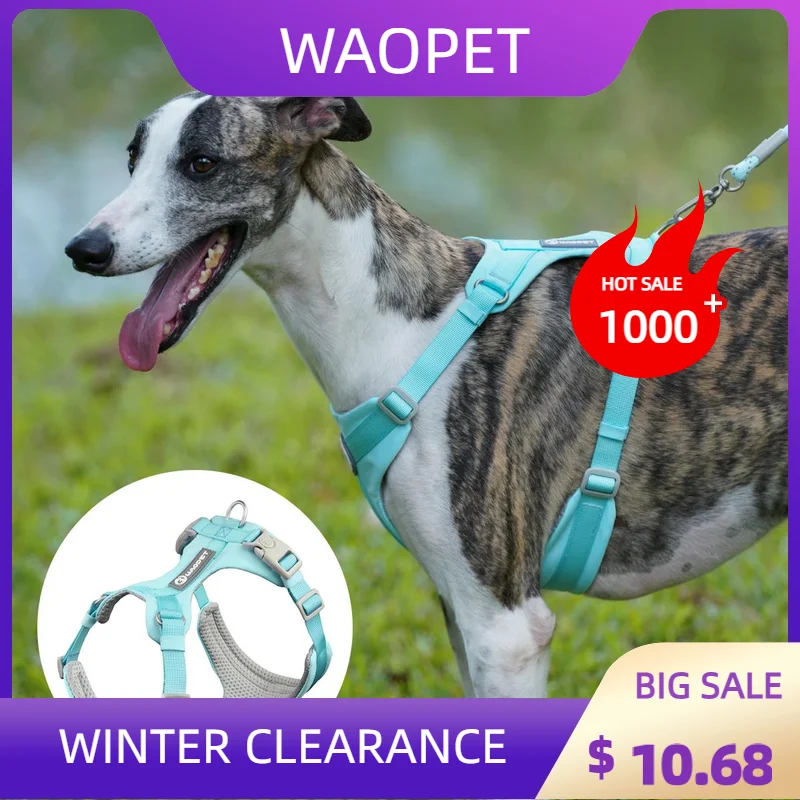 Dog Breathable Harness NO PULL Pet Reflective Harness Vest For Small Large Dog Walk Training In Outdoor Lead Collar Pet Supplies