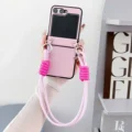 Pink Short Lanyard