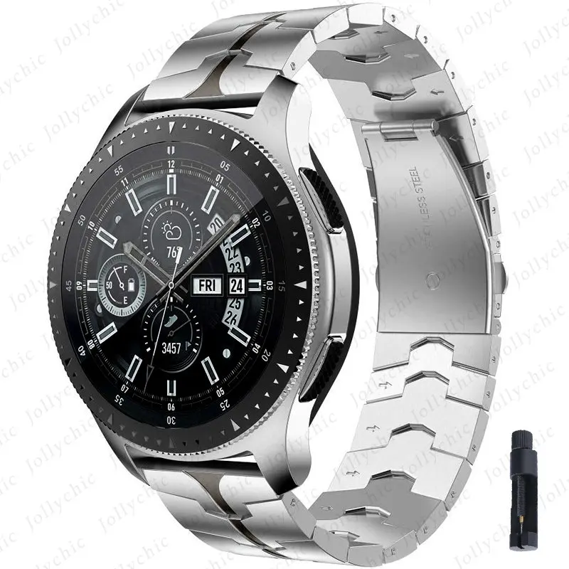 20mm 22mm Band für Samsung Galaxy Watch 3 Gear S3 Universal Edelstahl Band Strap für Huawei GT2 GT3 Pro Armband Armband_voghion.com