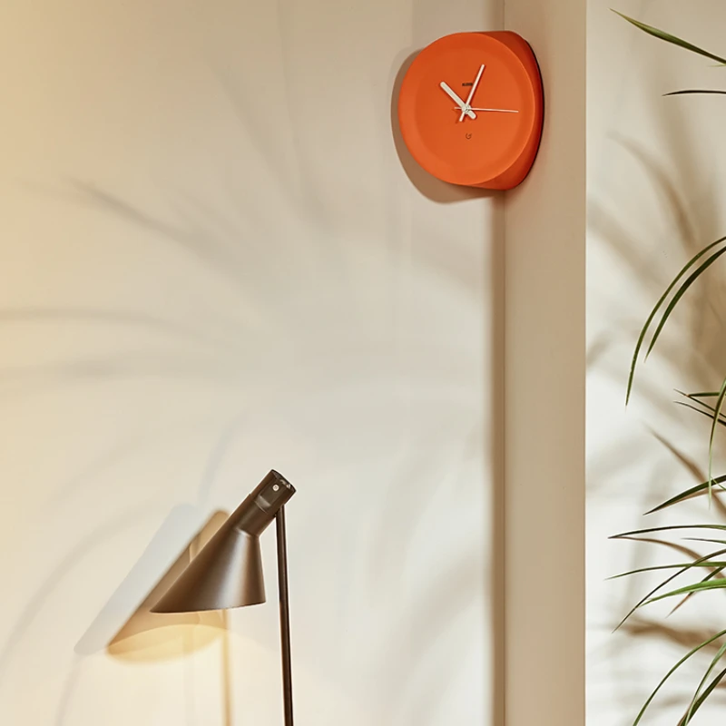 

Corner Clock Light Luxury Wall Clock Living Room Home Fashion Mute