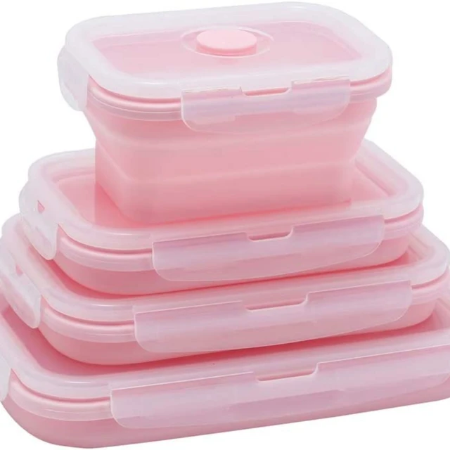 Silicone Refrigerator Sealed Box  Silicone Lunch Box Divider - Silicone  Folding - Aliexpress