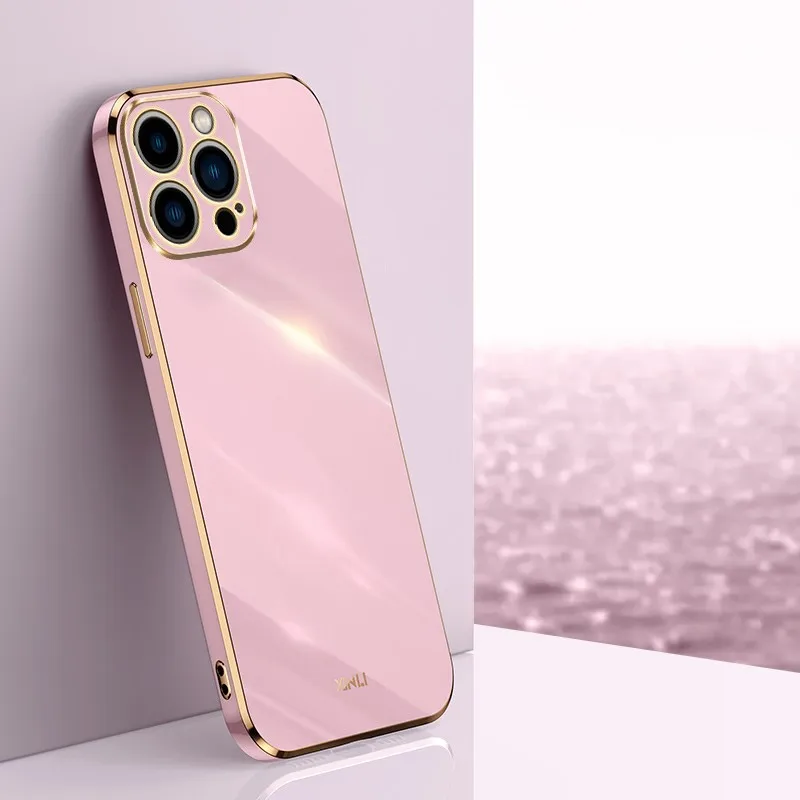 Luxury Candy Color Electroplate Silicone Phone Case