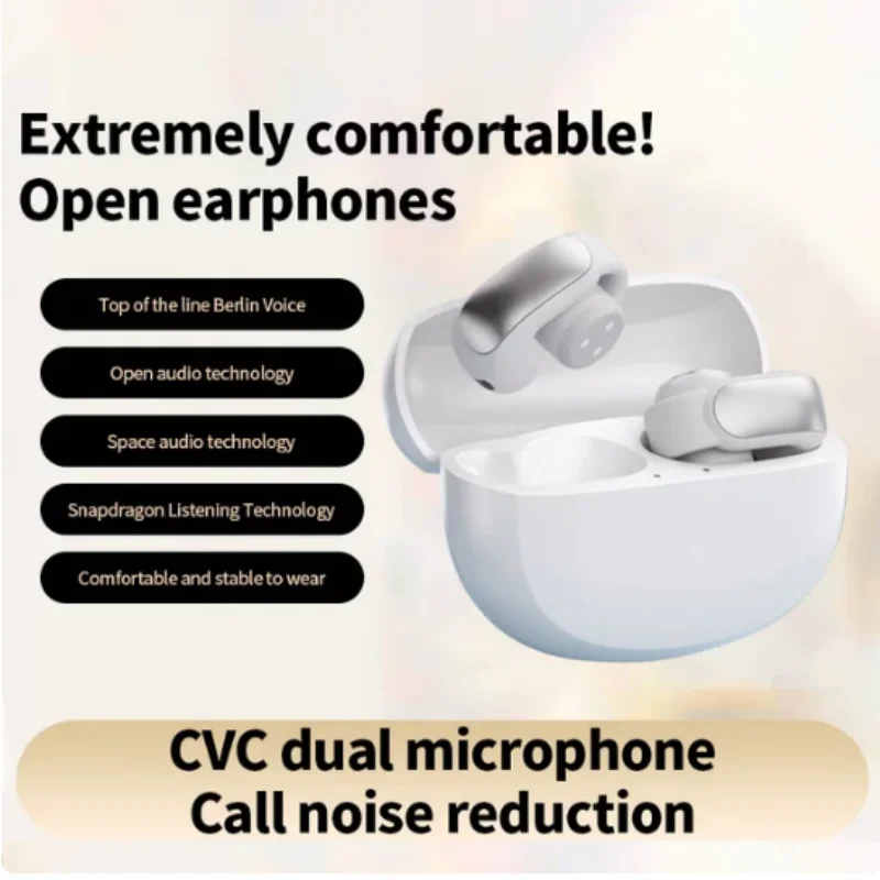 

Yootype Ultra Open Earbuds with Immersive Audio Open Ear Wireless Clip on Earbuds for Comfort Open Audio for Awareness