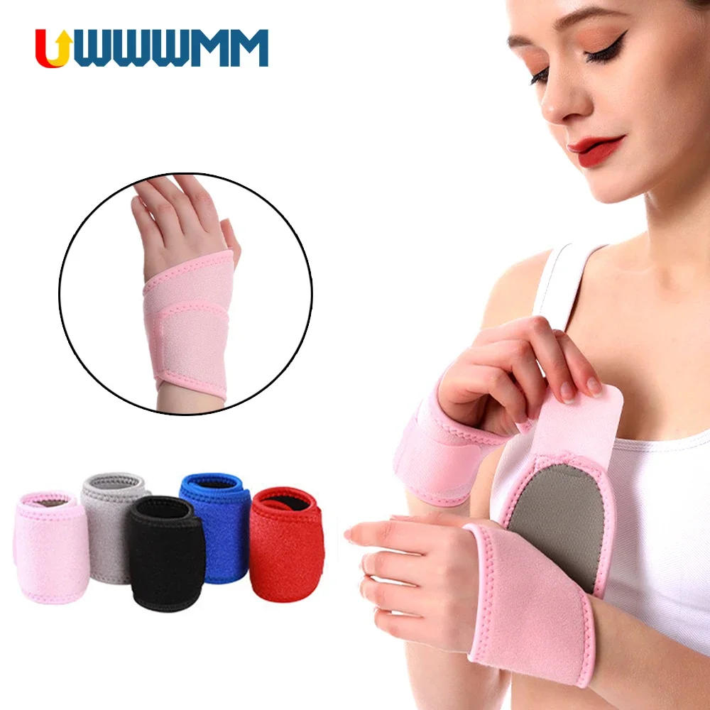 1Pcs Wrist Compression Wrap Hand Support Women Men Sprain Wrist Brace Tendonitis Pain Relief Carpal Tunnel Wraps Sports