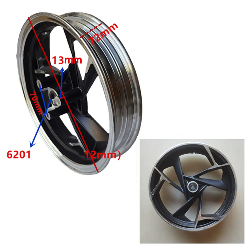 

Durable Scooter Wheel Hub Bike Wheel Hub 12 Inch 1pc Absorbs Shocks Aluminum Alloy Shock Absorbent Balance Bike