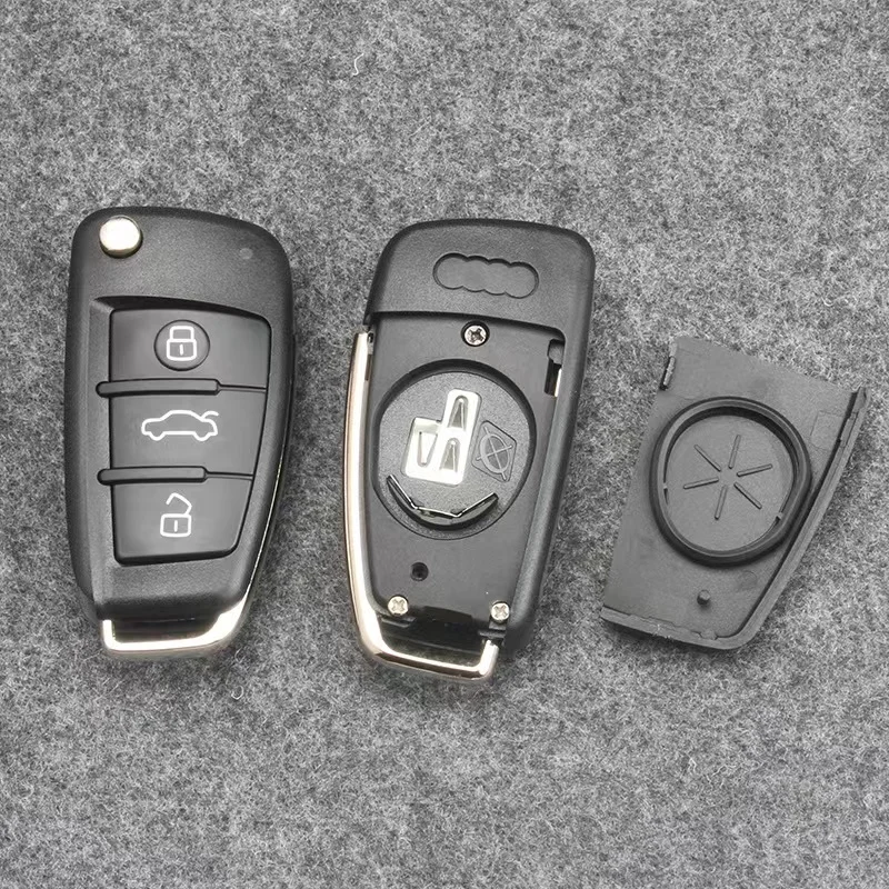 

5 шт./10 шт., Складной Корпус ключа дистанционного управления для Audi корпус для ключей от автомобиля A3 A4L A6L Q3 Q5 Q7 TT