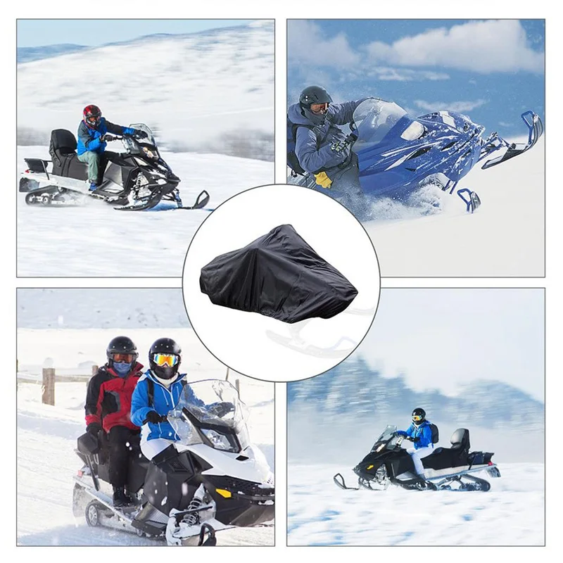 Winter Schneemobil Motorrad Staub Abdeckung Motorrad Universal Schutz Liefert Anhängerbare Schlitten Abdeckung Lagerung Wasserdichte Tuch – Detail 11
