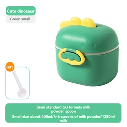 Portable Baby Formula and Food Storage Container - Moisture - Proof, Large Capacity, Sealed for Freshness (Green Small)