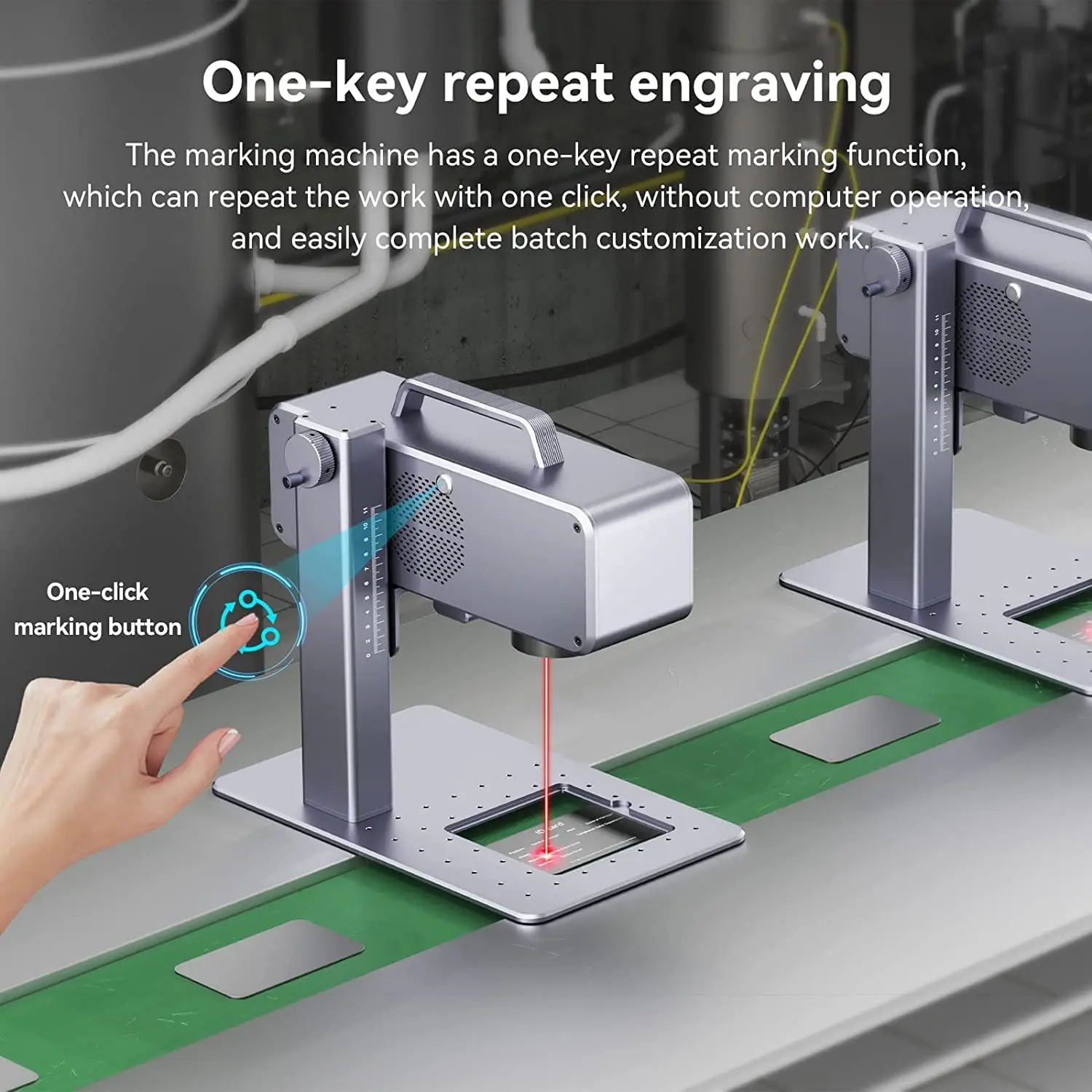 ATOMSTACK M4 Infrared Laser Marking Machine 720,000 mm/min Desktop Handheld Precise Positioning Fiber Engraver For Metal Plastic laser marking machine