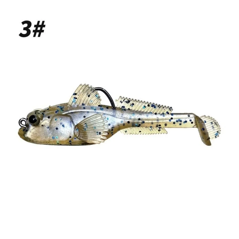 2 Stück 9 g Gewicht Silikon Grundelköder 12 g Gewicht Jig Haken TPE Angelköder Barsch Tackle Weiches Material Bass Shad Tackle – Detail 5