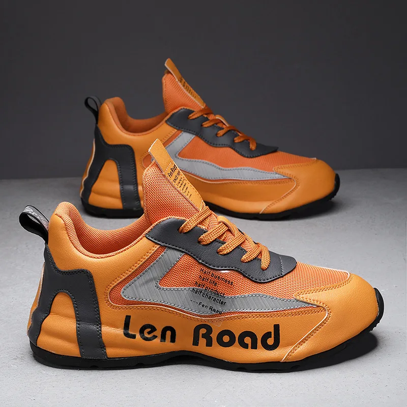 

Кроссовки мужские со шнуровкой, повседневная обувь для ходьбы, стиль хип-хоп, осень-лето