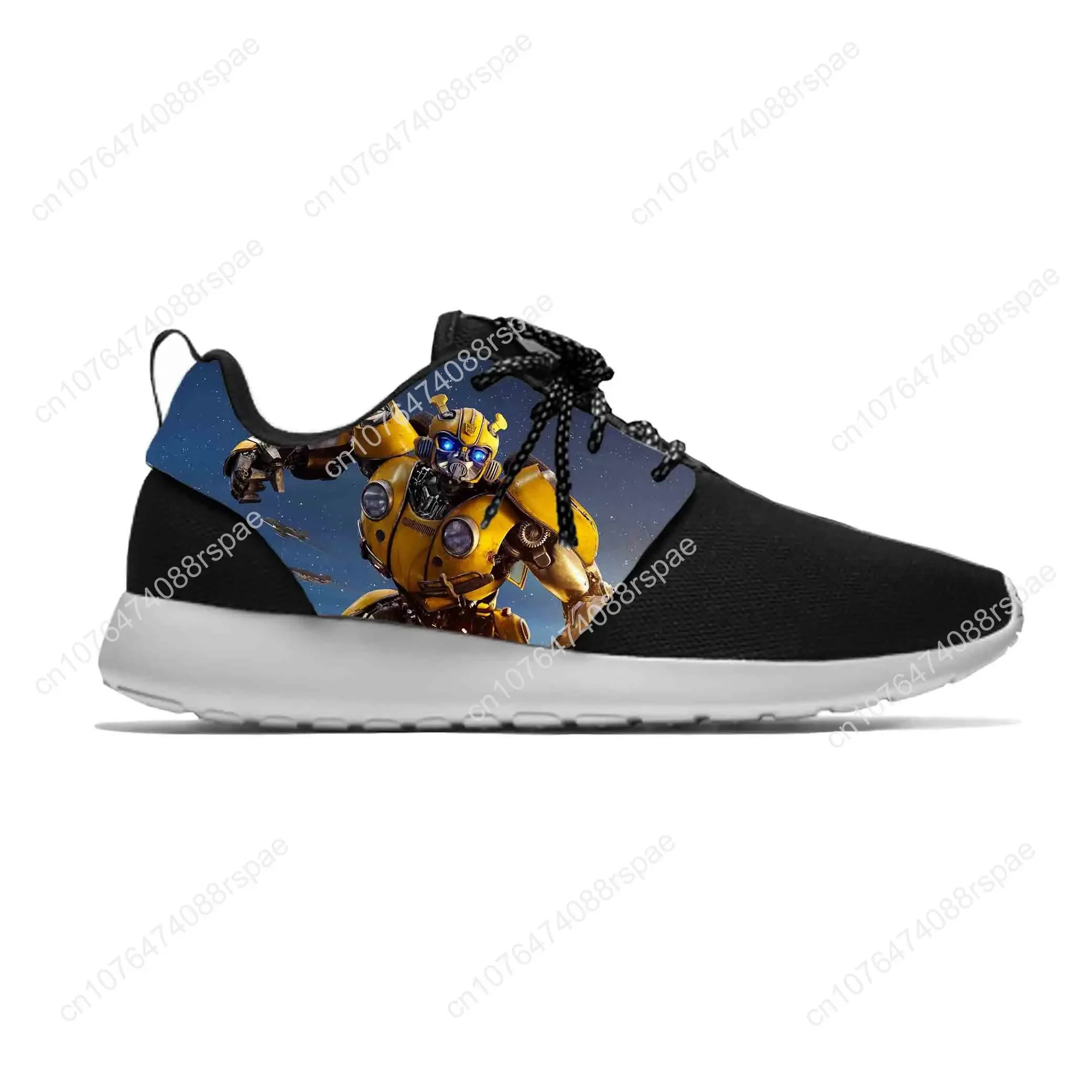 Anime Cartoon Manga Bumblebee Transformer Fashion Sport Running Shoes Casual Breathable Lightweight 3D Print Men Women Sneakers 2