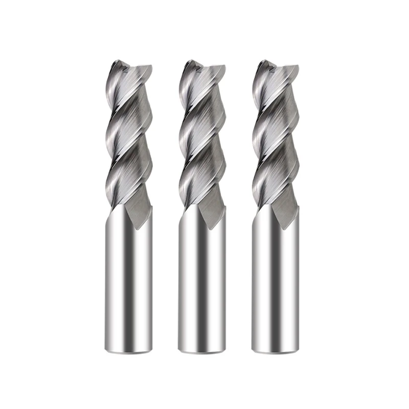 55 HRC 3 Flute EndMill For Aluminum Cutter Copper Carbide Milling