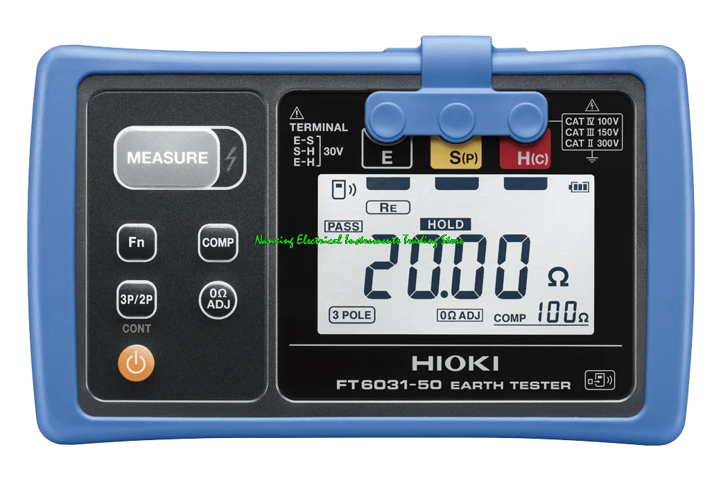 HIOKI FT6031-50 Earth Tester Ground Resistance Meter 0-20.00Ohm, 0-200.0Ohm, 0-2000Ohm can optional Bluetooth module function