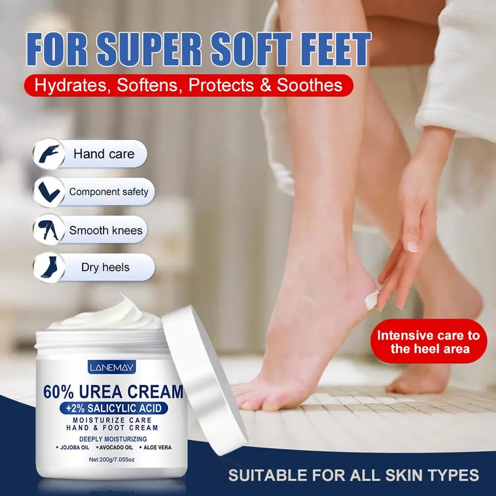 Intense Moisturizing Urea & Salicylic Acid Cream for Dry Skin Relief, 200g