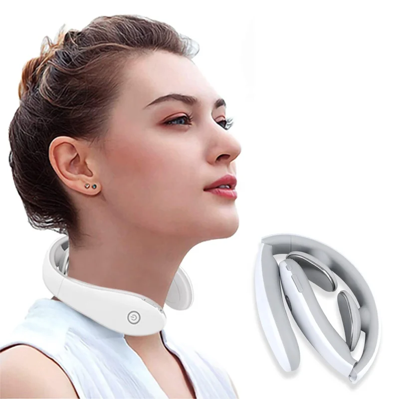

2022 Folding And Portable Private Label Electric Intelligent U Shaped Neck Massager Collar With Heat For Health Care
