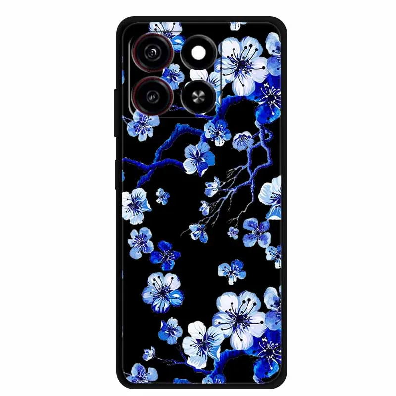 Cute Cartoon Cat Black Silicone Soft Shockproof Phone Case Cover